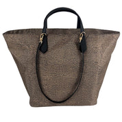 Borsa a mano Escape Large in tessuto riciclato stampa Op Borbonese