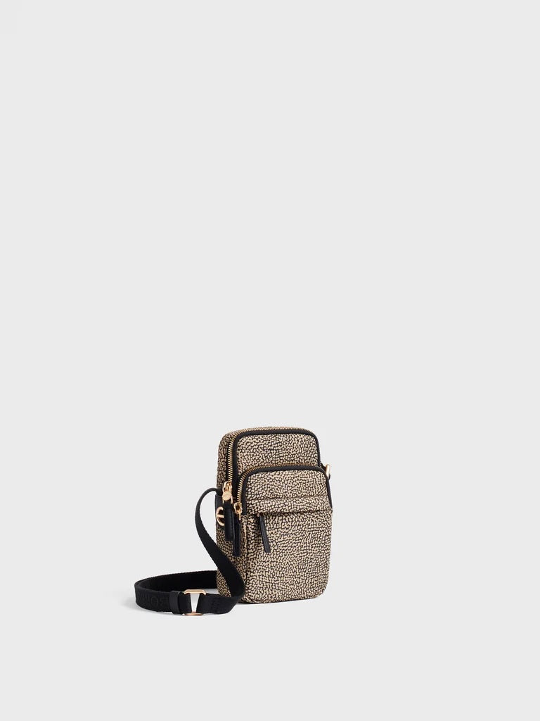 Borbonese Op recycled fabric phone holder