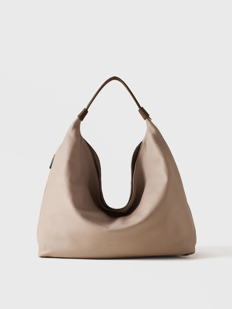 Borsa a spalla Plie Medium in pelle Borbonese