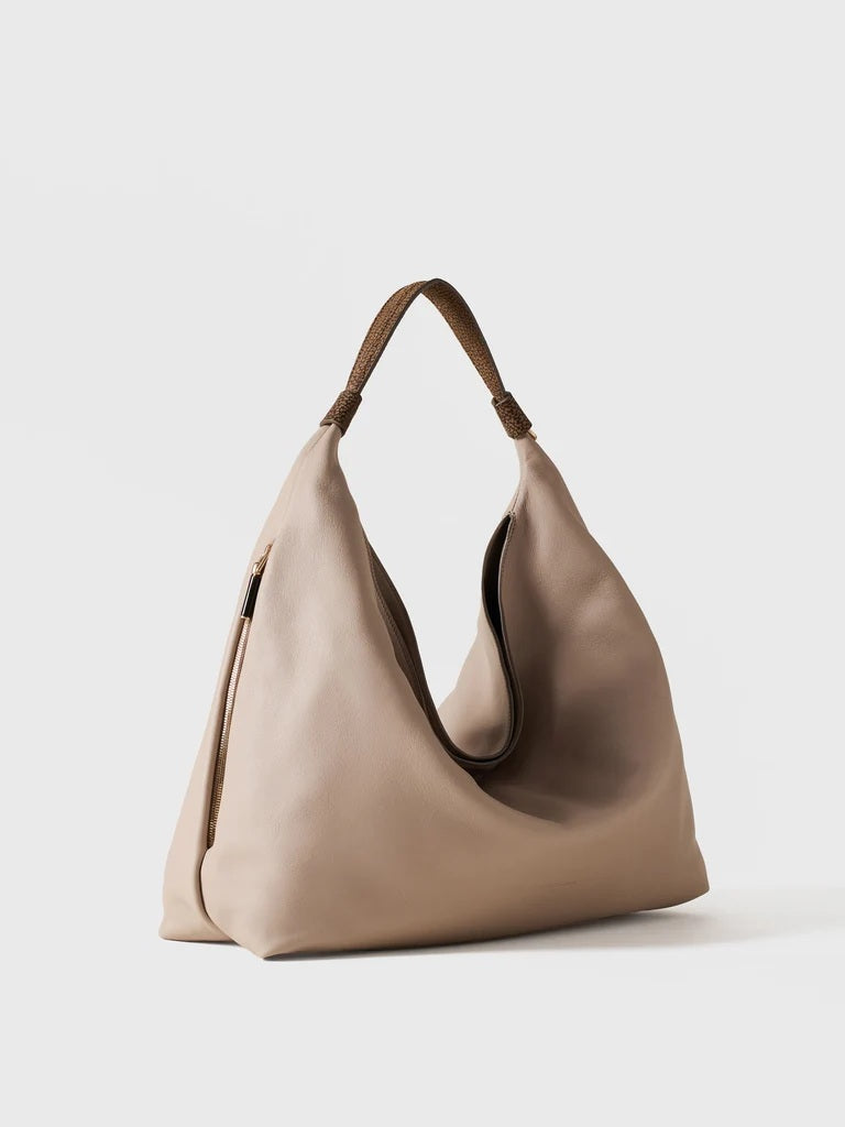 Borsa a spalla Plie Medium in pelle Borbonese