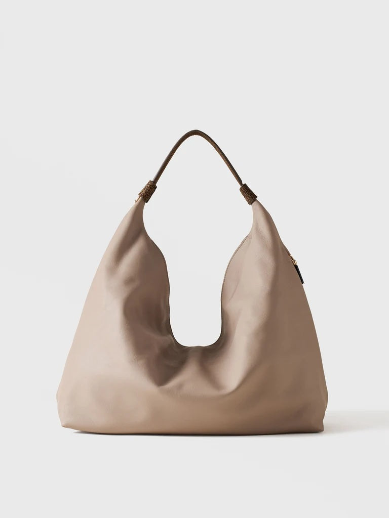 Borsa a spalla Plie Medium in pelle Borbonese