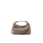 Borbonese Small Leather Hobo Shoulder Bag