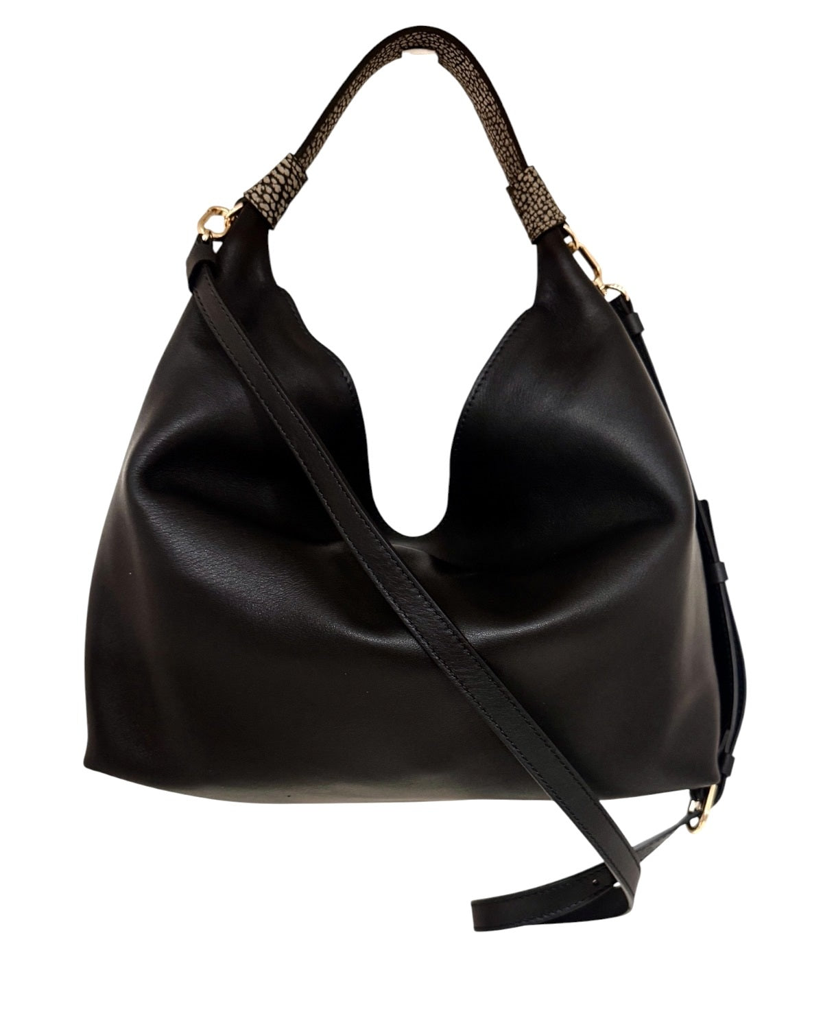 Borsa a spalla Plie Small in pelle Borbonese