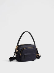 Borbonese B-Club Small shoulder bag in Op-print fabric