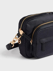 Borbonese B-Club Small shoulder bag in Op-print fabric