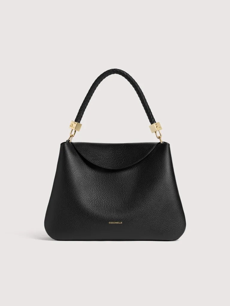 Borsa a spalla Tiggy Medium in pelle Coccinelle