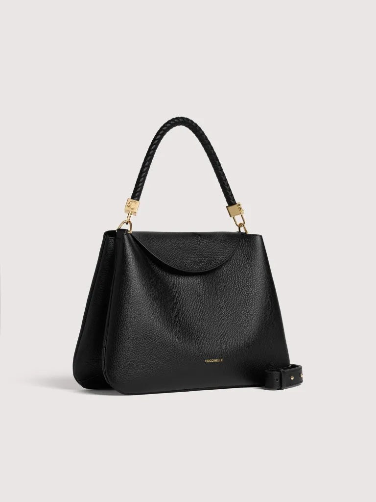 Borsa a spalla Tiggy Medium in pelle Coccinelle