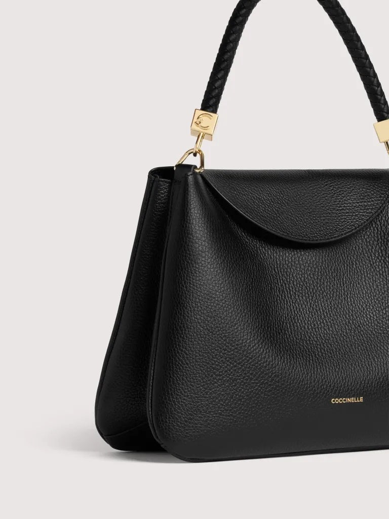 Borsa a spalla Tiggy Medium in pelle Coccinelle