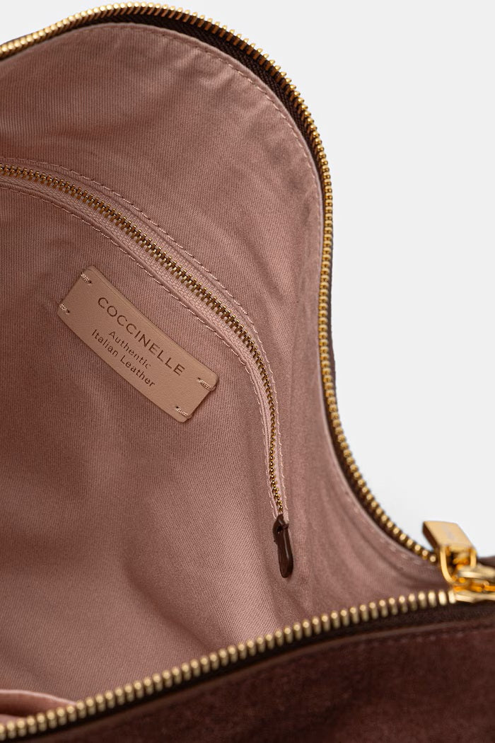Coccinelle Thess Suede Large Shoulder Bag
