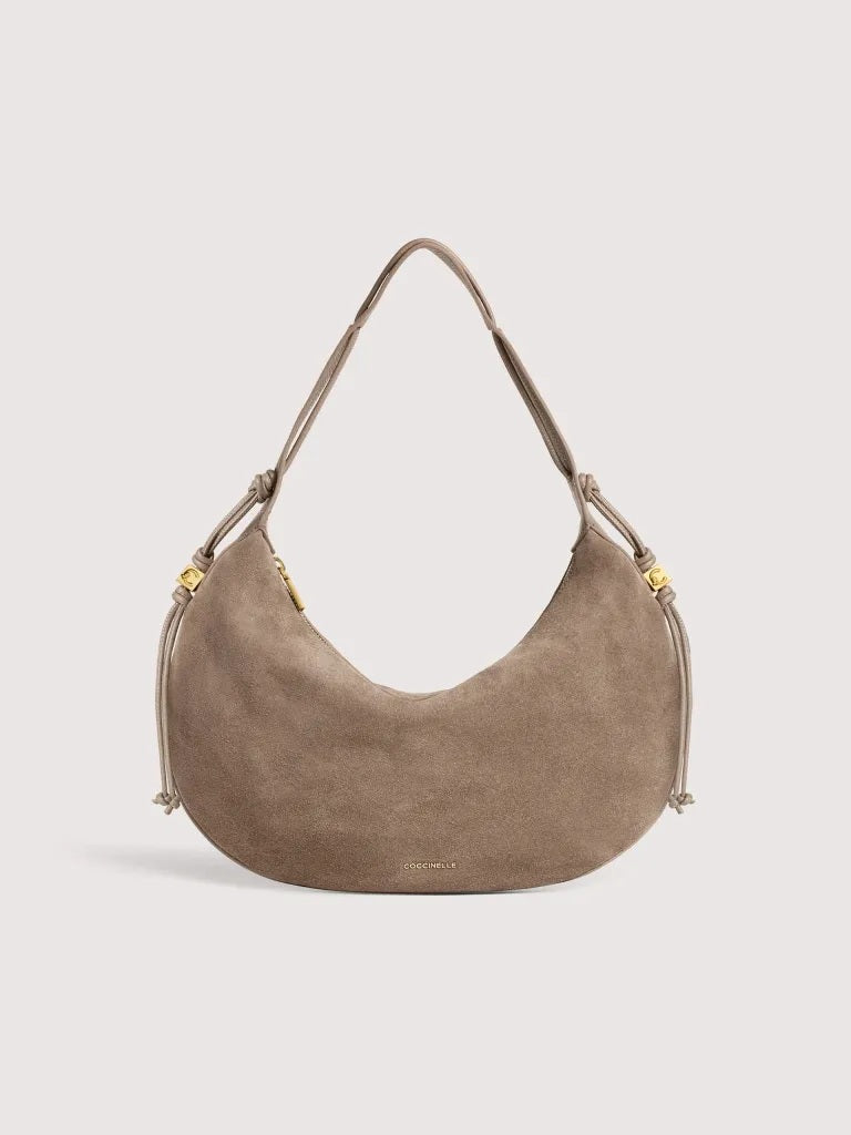 Borsa a spalla Thess Suede Medium Coccinelle