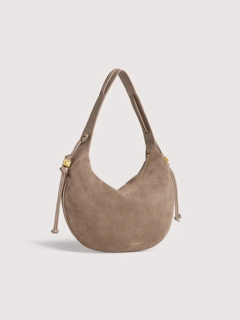 Borsa a spalla Thess Suede Medium Coccinelle
