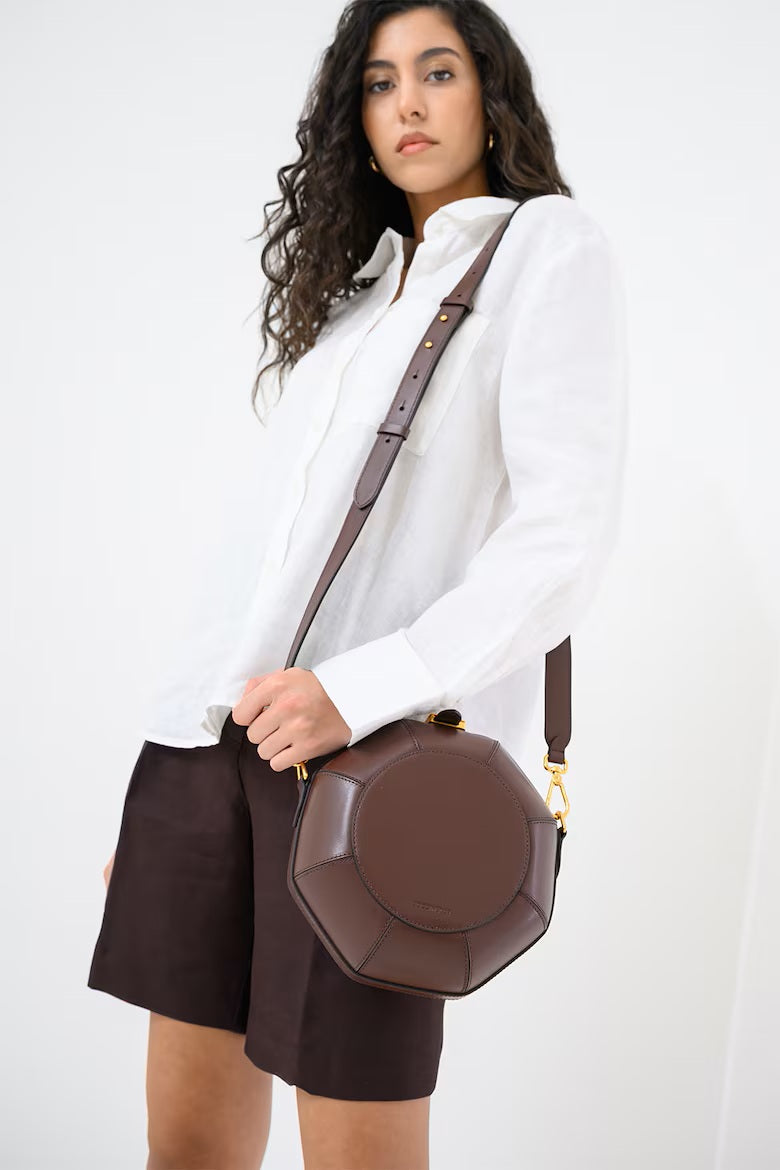 Borsa a tracolla Sewing Box in pelle Coccinelle