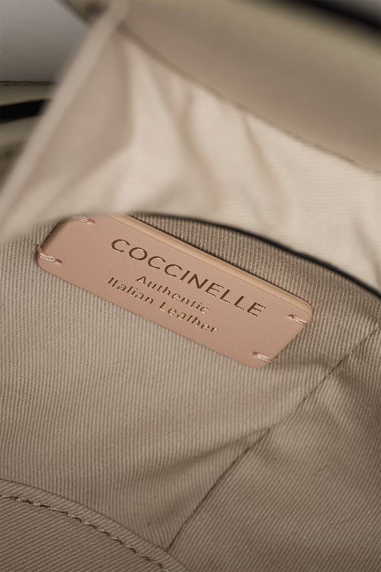 Coccinelle Sewing Box leather crossbody bag