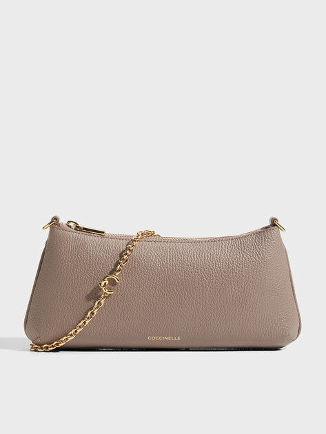 Borsa a spalla C-Me Chain Mini in pelle Coccinelle