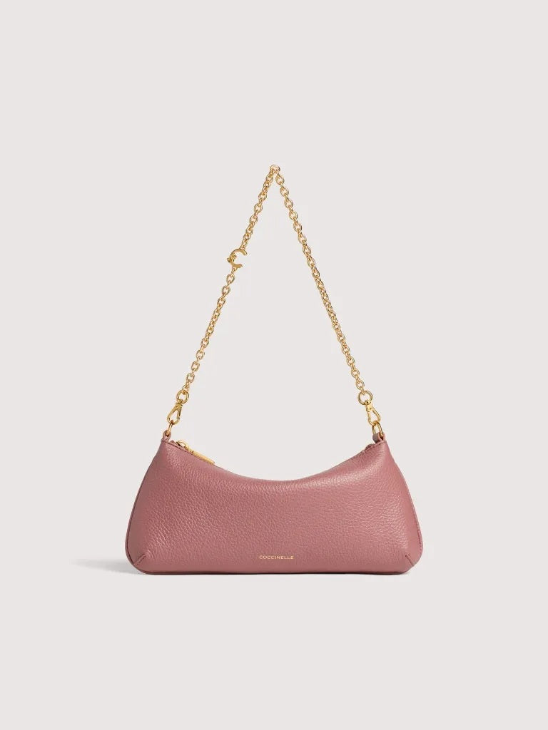 Borsa a spalla C-Me Chain Mini in pelle Coccinelle
