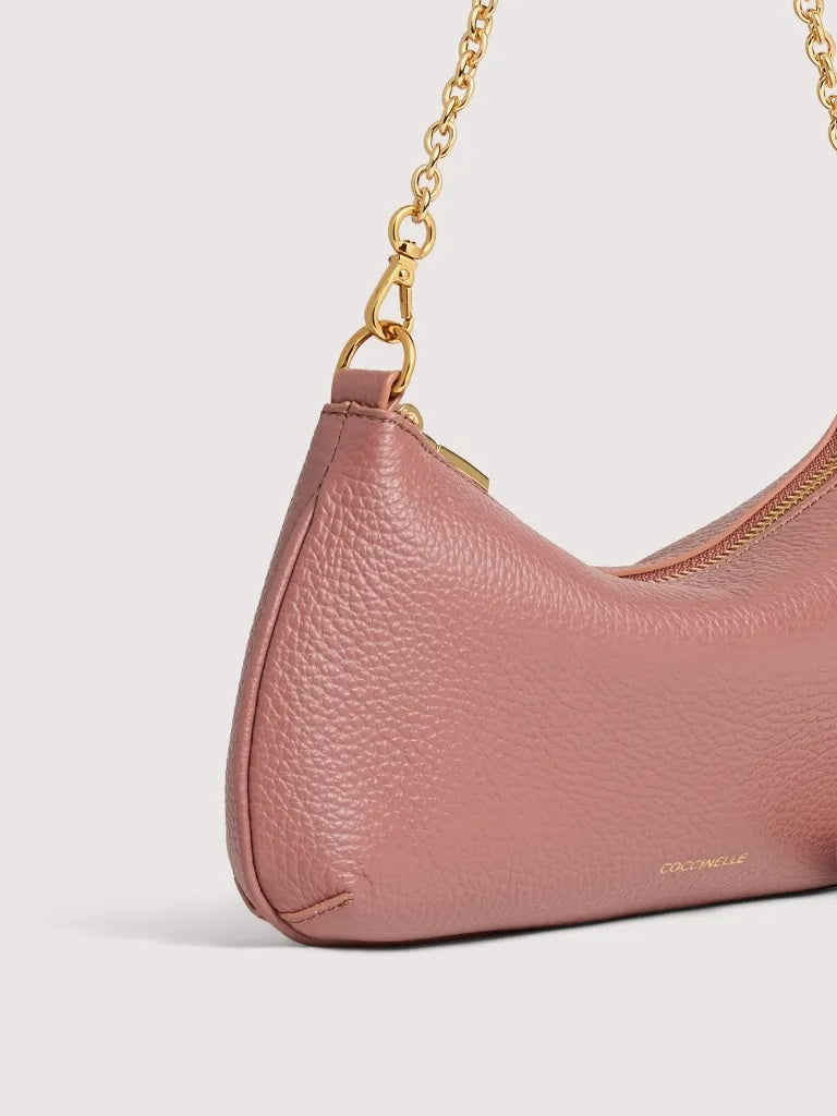 Borsa a spalla C-Me Chain Mini in pelle Coccinelle