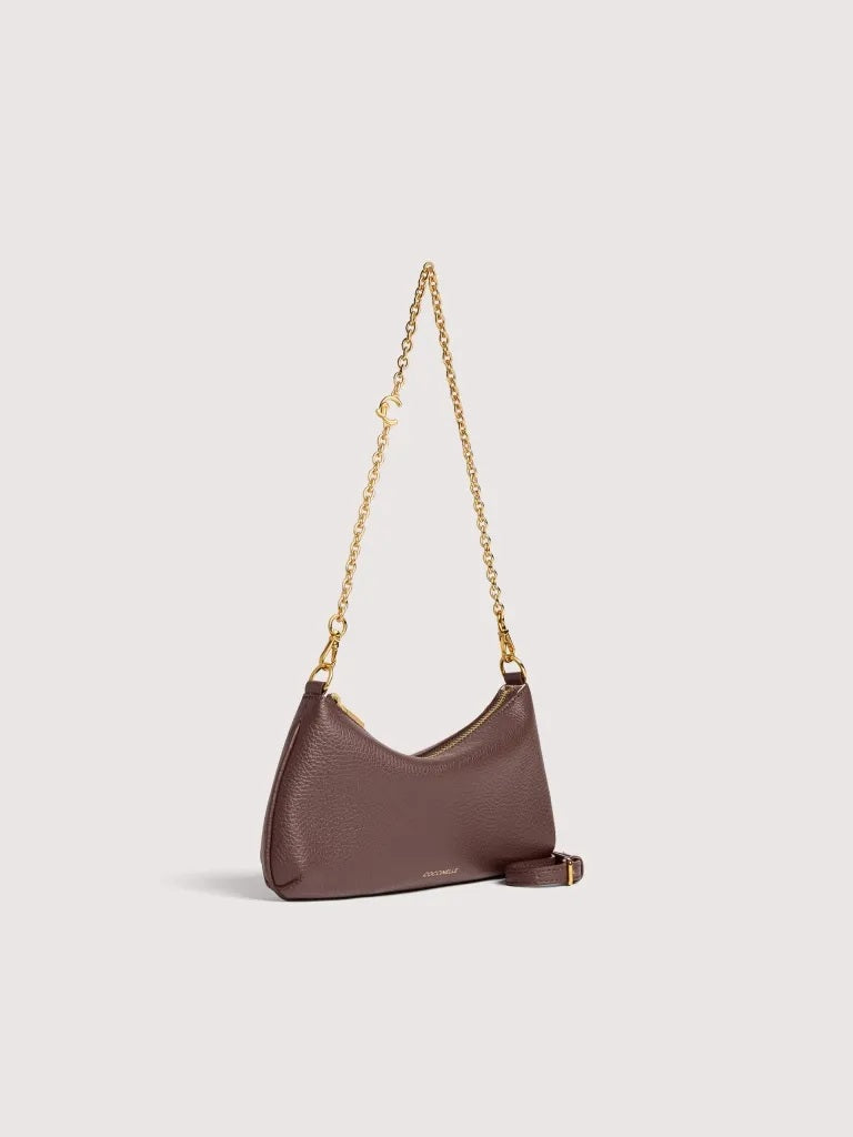 Borsa a spalla C-Me Chain Mini in pelle Coccinelle