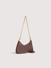 Borsa a spalla C-Me Chain Mini in pelle Coccinelle