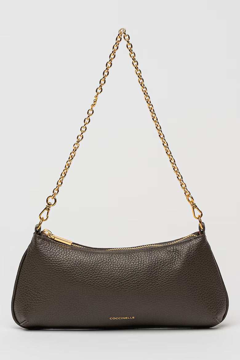 Borsa a spalla C-Me Chain Mini in pelle Coccinelle