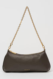 Borsa a spalla C-Me Chain Mini in pelle Coccinelle