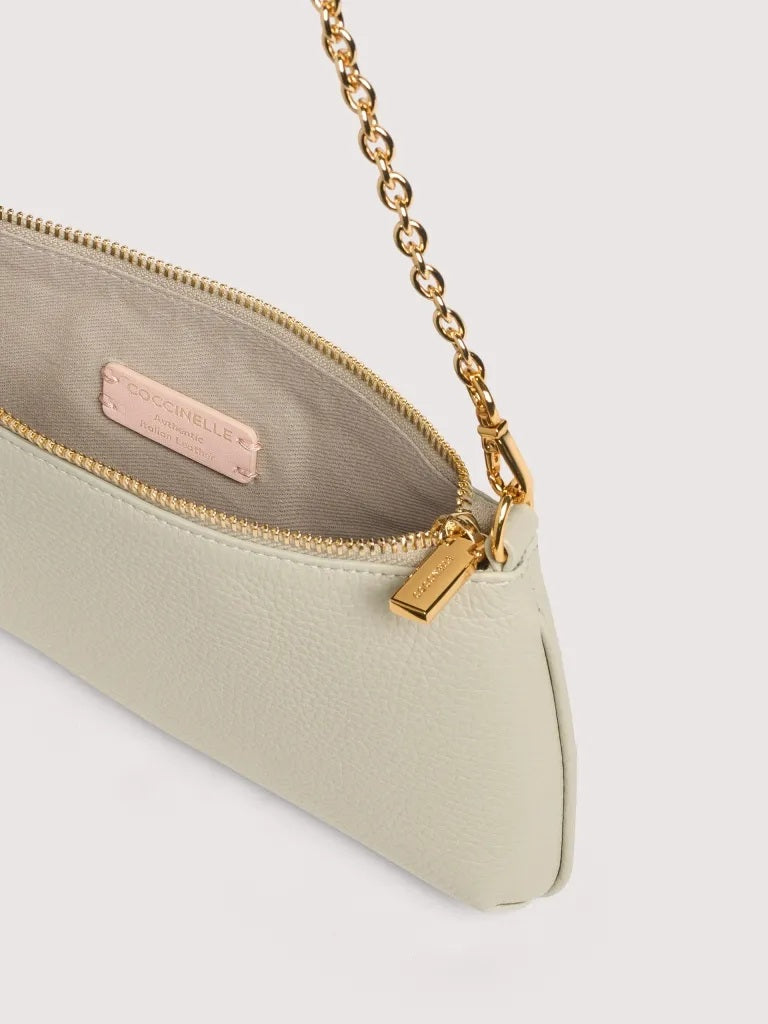 Borsa a spalla C-Me Chain Mini in pelle Coccinelle