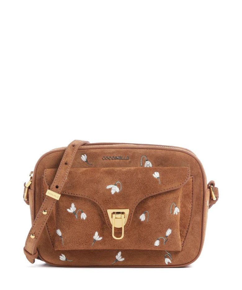 Borsa a tracolla Beat Small in camoscio Coccinelle