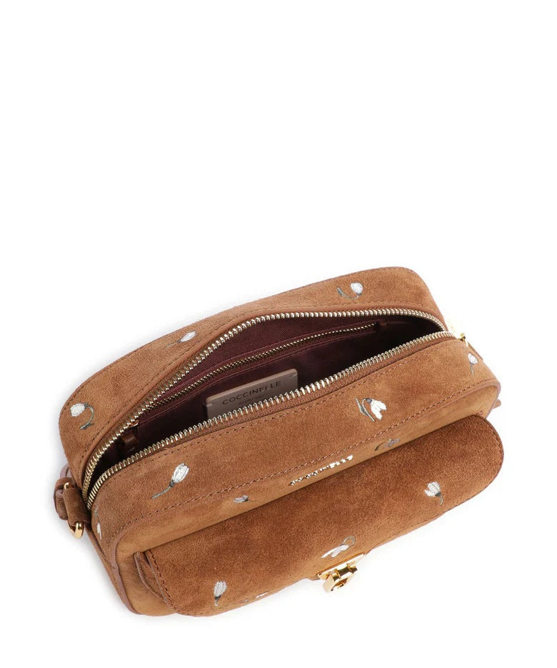 Borsa a tracolla Beat Small in camoscio Coccinelle