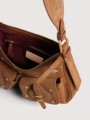 Borsa a spalla Mavery Pocket Medium Suede Coccinelle