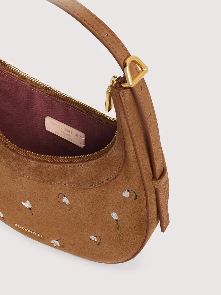 Borsa a spalla Whisper Mini Suede Coccinelle