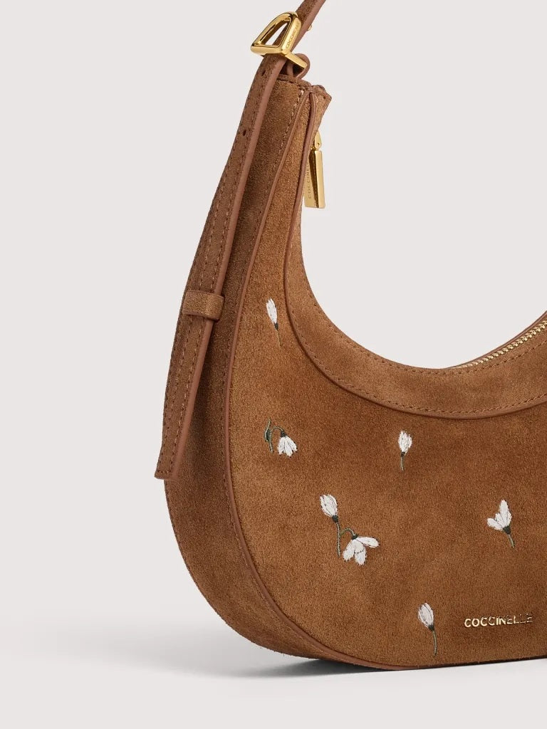 Borsa a spalla Whisper Mini Suede Coccinelle