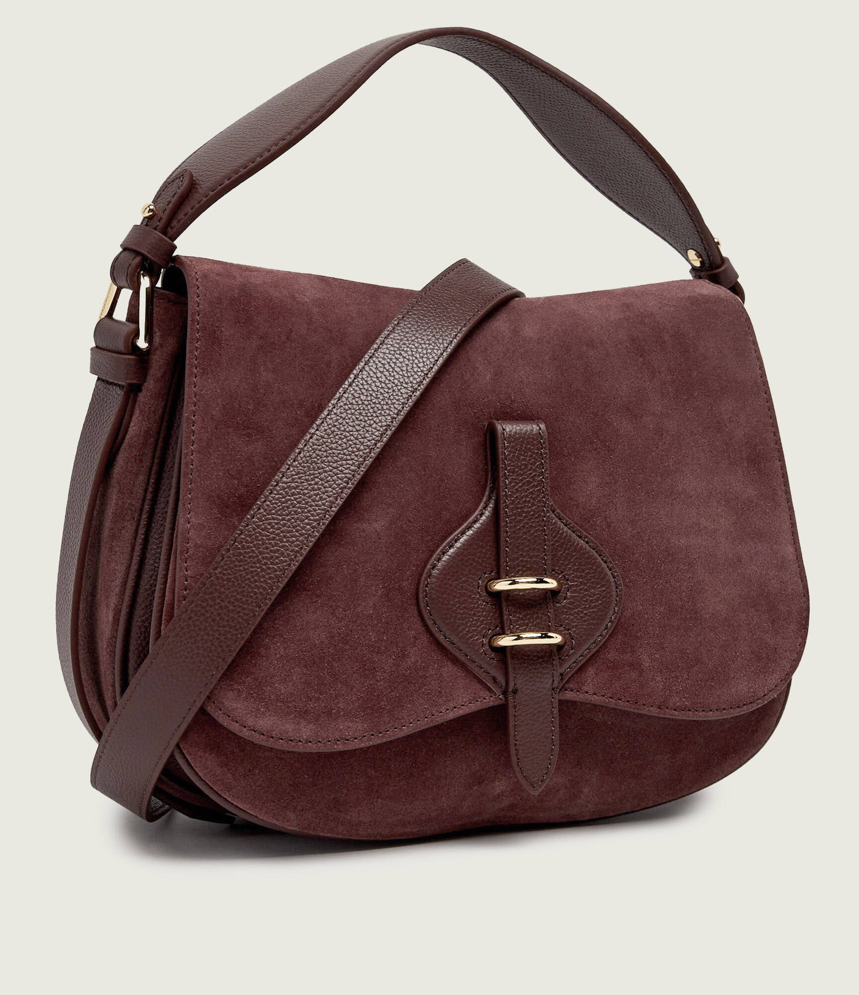 Borsa a spalla Mavery Medium in suede Coccinelle