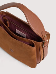 Borsa a spalla Mavery Medium in suede Coccinelle