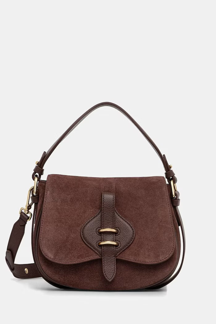 Coccinelle Mavery Small Suede Shoulder Bag