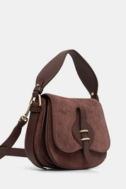 Coccinelle Mavery Small Suede Shoulder Bag