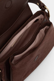 Coccinelle Mavery Small Suede Shoulder Bag