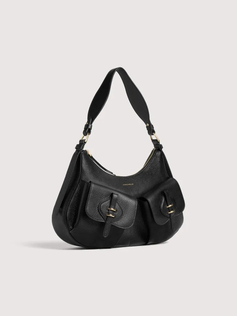 Borsa a spalla Mavery Pocket Medium in pelle Coccinelle