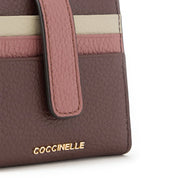 Portafoglio Metallic Small Tricolor in pelle Coccinelle