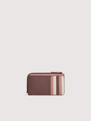 Coccinelle Metallic Tricolor Leather Card Holder