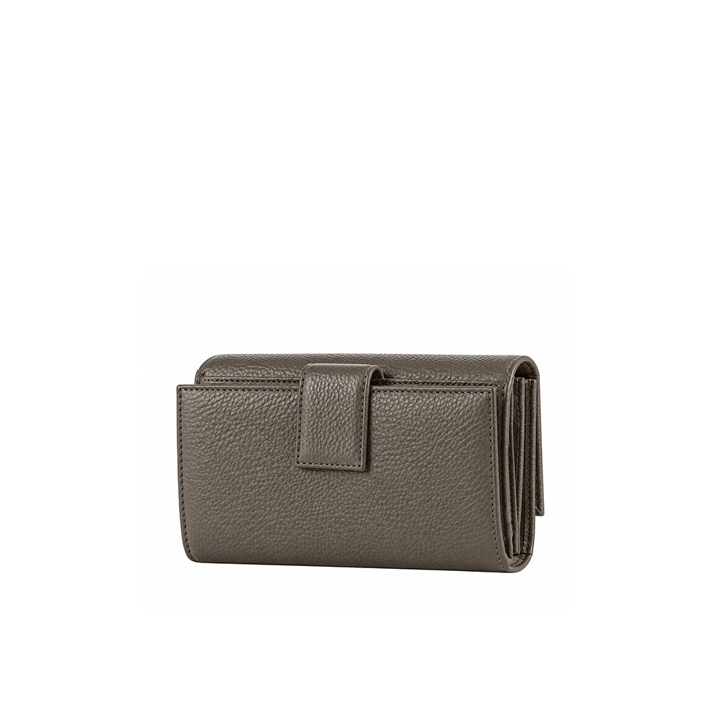 Metallic Soft wallet in Coccinelle leather