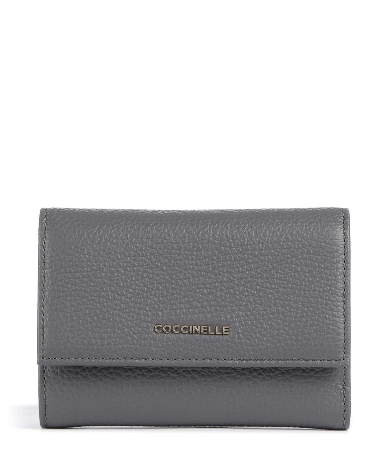 Portafoglio Metallic Soft in pelle Coccinelle
