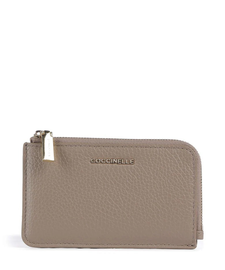 Portacarte Metallic Soft in pelle Coccinelle