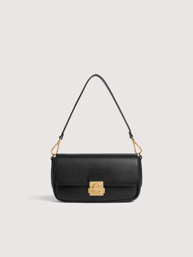 Borsa a spalla C-Me Lock Medium in pelle Coccinelle
