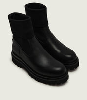 Stivaletti Fanny in pelle e tessuto Coccinelle