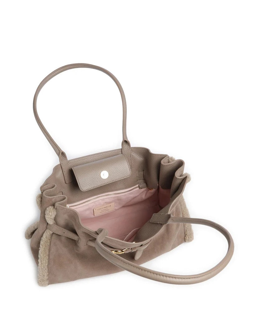 Borsa Shopping Sabine Soft Suede Coccinelle