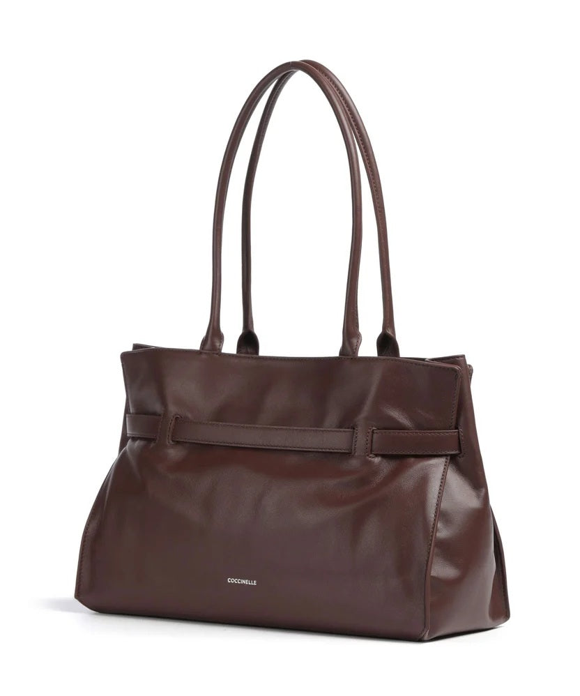 Coccinelle Sabine Soft Leather Shopping Bag