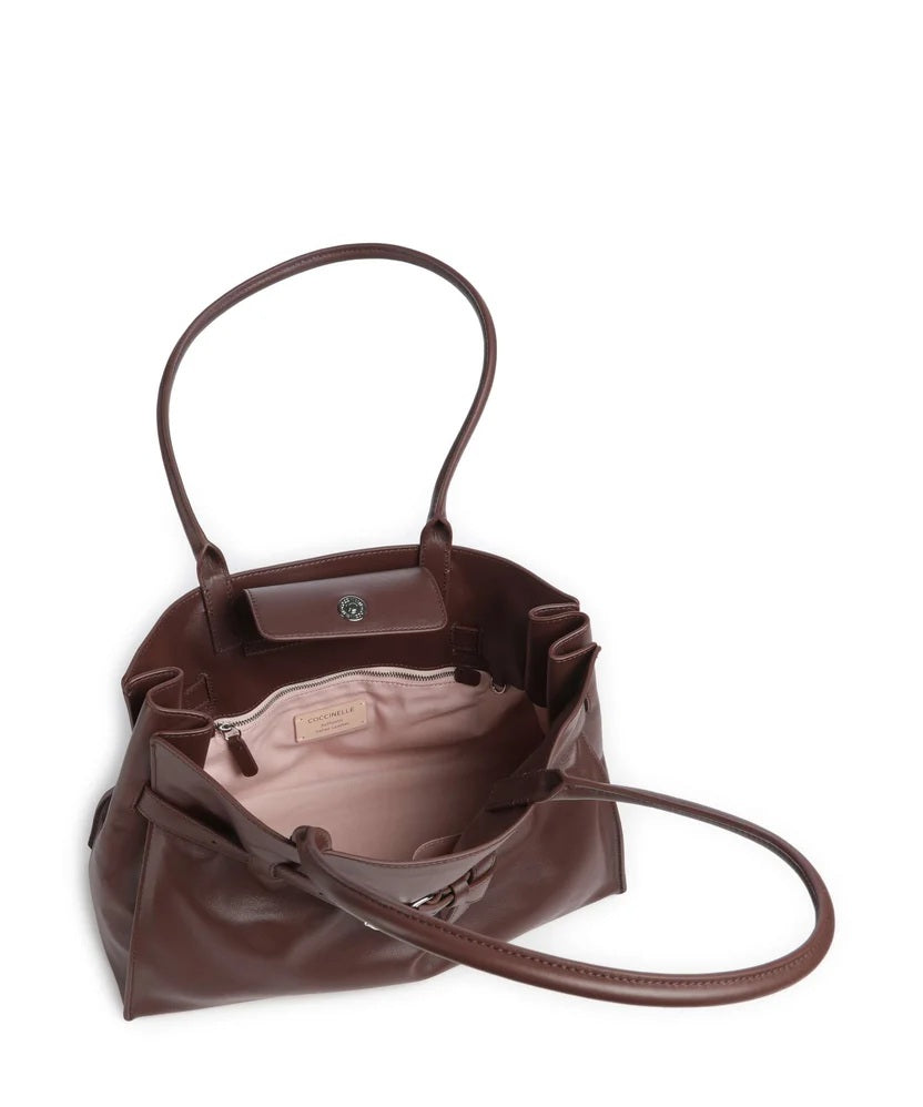 Coccinelle Sabine Soft Leather Shopping Bag