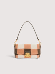 Borsa a spalla C-Me Lock Medium Suede Coccinelle