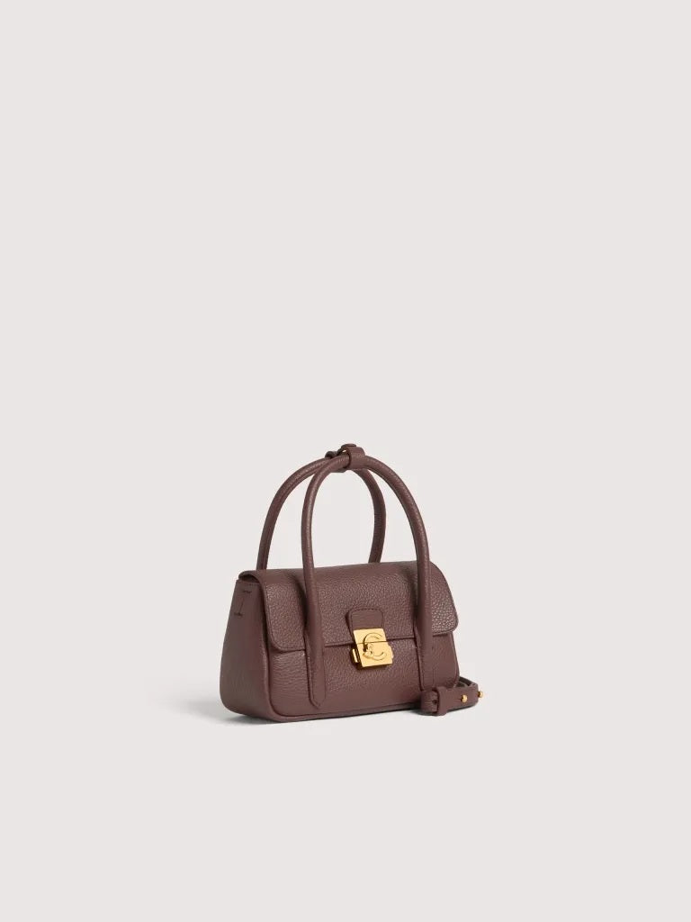 Coccinelle C-Me Lock Mini leather handbag