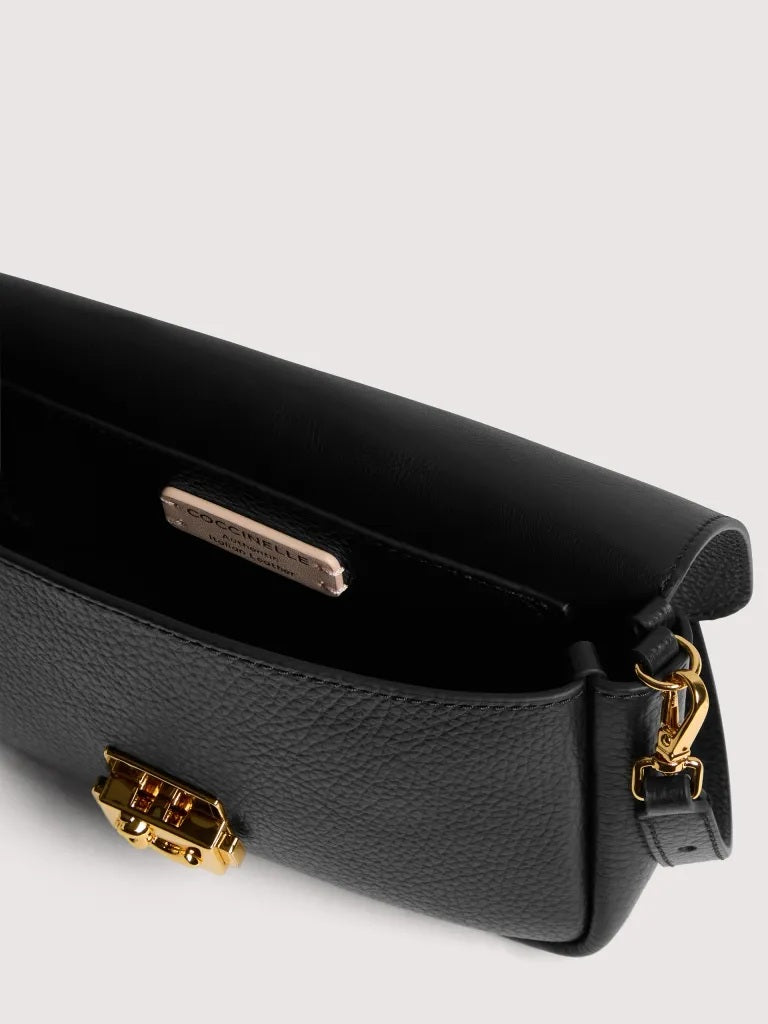 Coccinelle C-Me Lock Mini Umhängetasche aus Leder