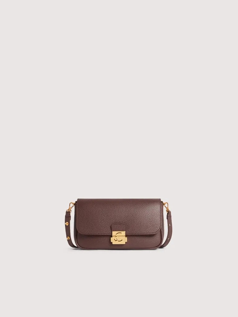 Coccinelle C-Me Lock Mini Leather Shoulder Bag